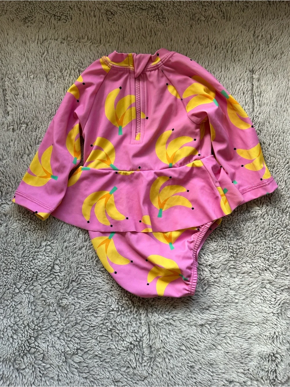 ✨NWOT✨ Hanna Andersson | Pink Banana Baby Swimsuit with Tutu, Size 3-6 Mo ✨
